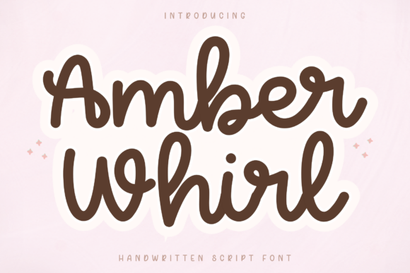 Amber Whirl: A Playful Handwritten Script for Modern Designs