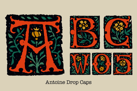 Bring Medieval Charm to Modern Design with Antoine Drop Caps