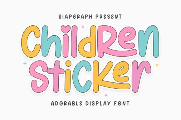 Children Sticker: A Playful Font for Creative Projects