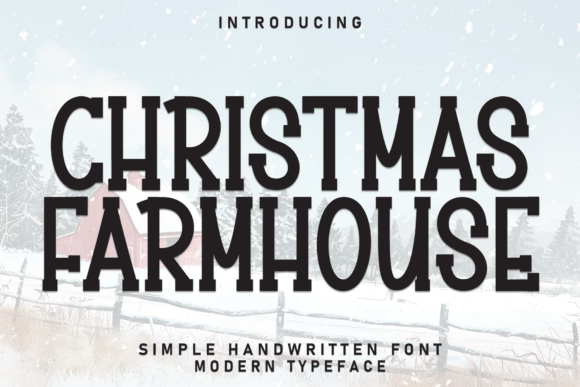 Christmas Farmhouse: A Kinetic Font for Captivating Designs