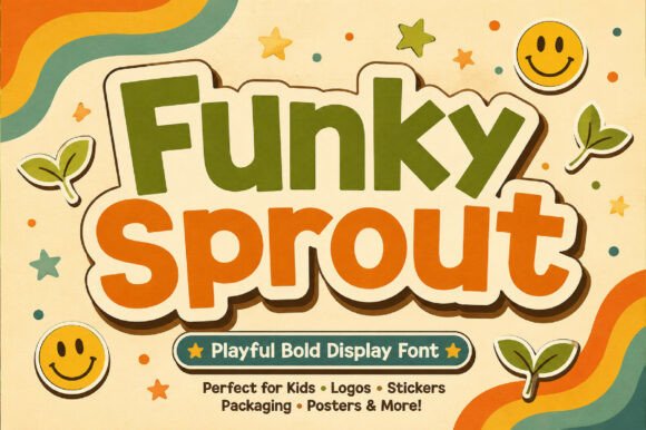 Funky Sprout: A Retro Vibe for Modern Design Projects