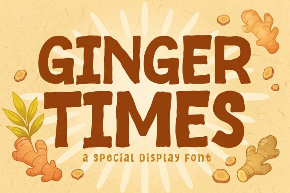 Ginger Times: A Creative Font for Modern, Standout Designs