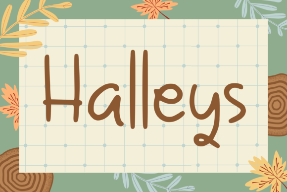 Halleys: A Handwritten Font for Creative Ideas