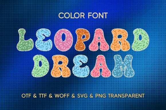 Leopard Dream: A Playful Pastel Typeface for Creative Projects