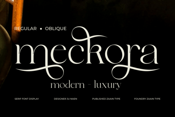 Meckora: Crafting Brand Identity with Elegant Serif Typography