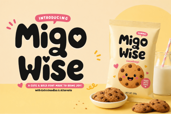 Migo Wise: A Cute & Bold Font for Joyful Designs