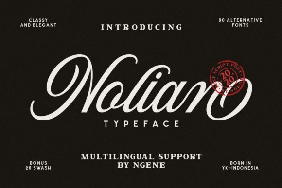Nolian: Crafting Elegance with a Stylish Script Font