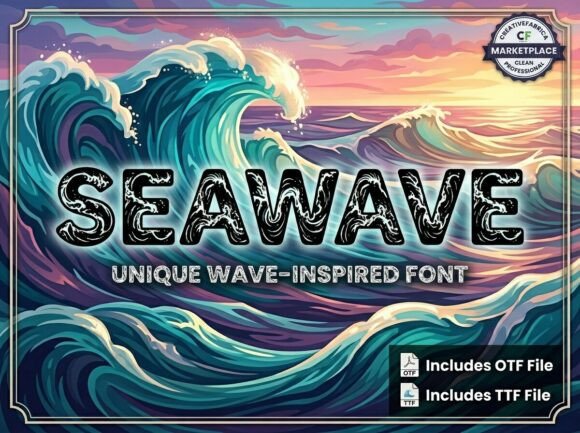 Seawave: A Display Font for Bold Visual Statements