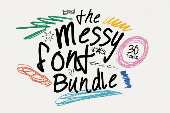 The Messy Type Bundle: Authentic Imperfection for Modern Design