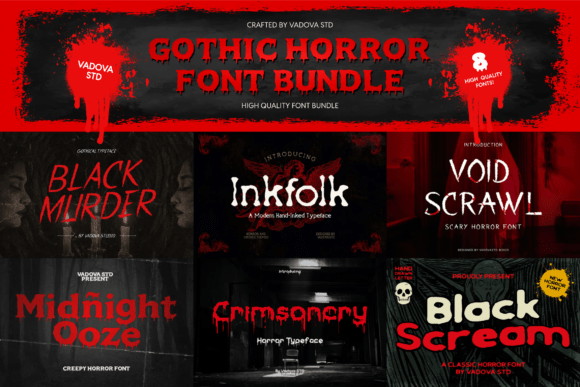 Unleash the Darkness: The Gothic Horror Font Bundle
