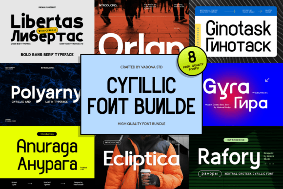 Unlocking Modern Design with the Cyrillic Font Bundle