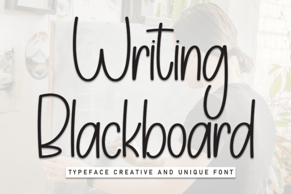 Writing Blackboard: A Handwritten Font with Real-World Charm